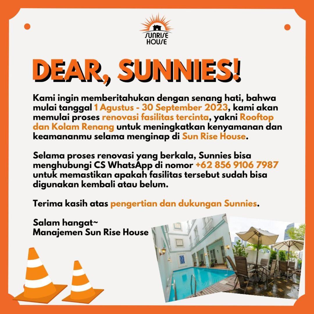 Sun Rise House Hotel Jakarta Buitenkant foto